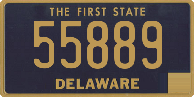 DE license plate 55889
