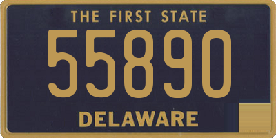 DE license plate 55890