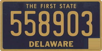 DE license plate 558903