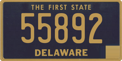 DE license plate 55892