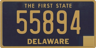 DE license plate 55894