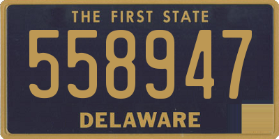 DE license plate 558947
