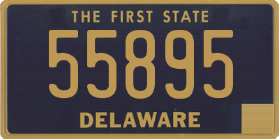 DE license plate 55895