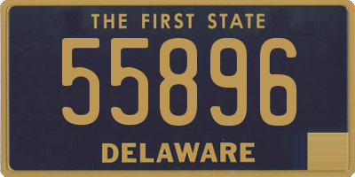 DE license plate 55896