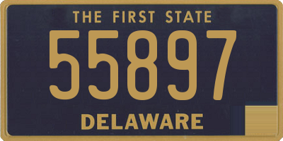 DE license plate 55897