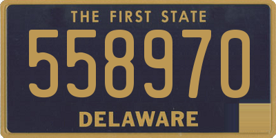 DE license plate 558970