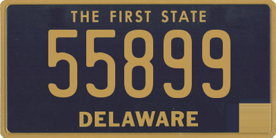 DE license plate 55899