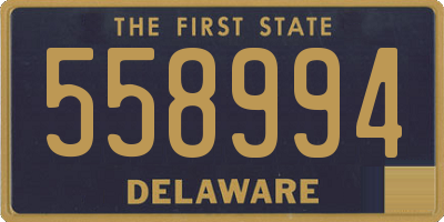 DE license plate 558994
