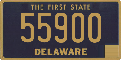 DE license plate 55900