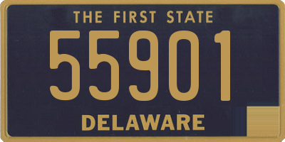 DE license plate 55901