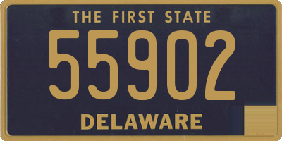 DE license plate 55902