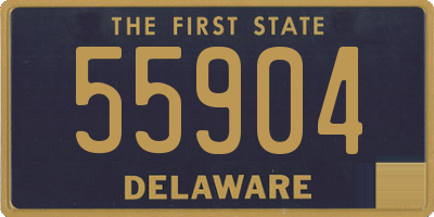 DE license plate 55904