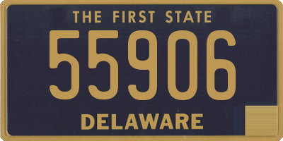 DE license plate 55906