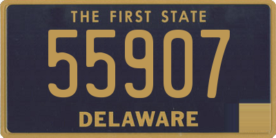 DE license plate 55907