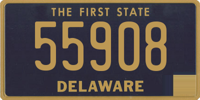 DE license plate 55908