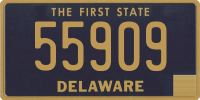 DE license plate 55909