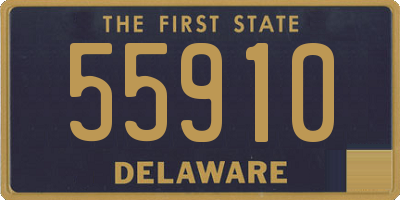 DE license plate 55910