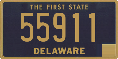 DE license plate 55911