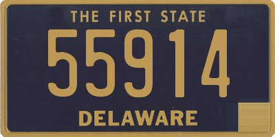 DE license plate 55914