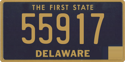 DE license plate 55917