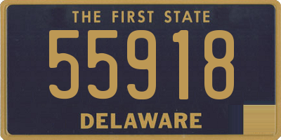 DE license plate 55918