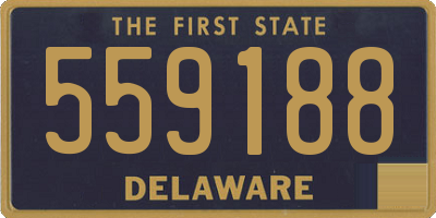 DE license plate 559188