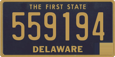 DE license plate 559194