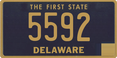 DE license plate 5592