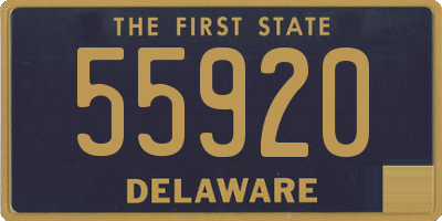 DE license plate 55920