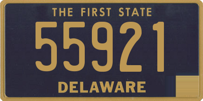 DE license plate 55921