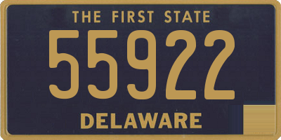 DE license plate 55922