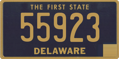 DE license plate 55923