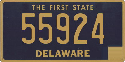 DE license plate 55924
