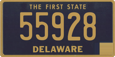 DE license plate 55928