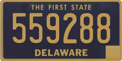 DE license plate 559288