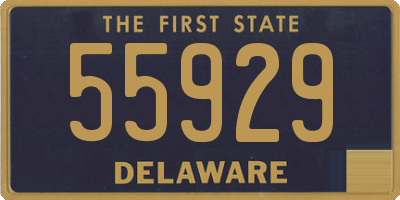 DE license plate 55929