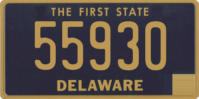 DE license plate 55930