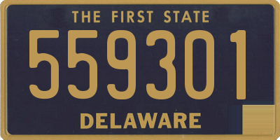 DE license plate 559301