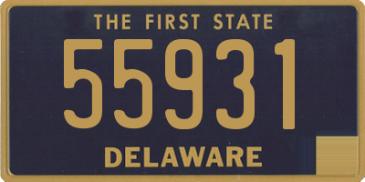 DE license plate 55931