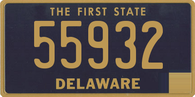 DE license plate 55932