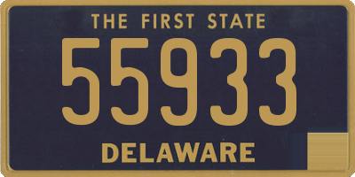 DE license plate 55933