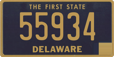 DE license plate 55934