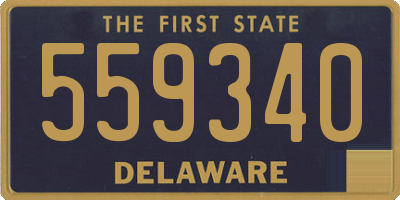DE license plate 559340