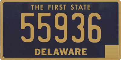 DE license plate 55936