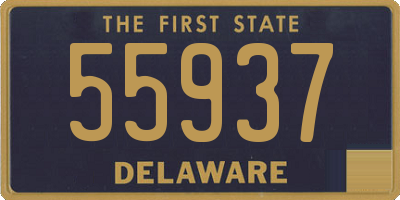 DE license plate 55937