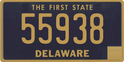 DE license plate 55938