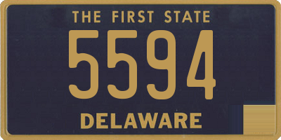 DE license plate 5594