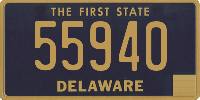 DE license plate 55940