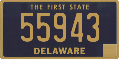 DE license plate 55943