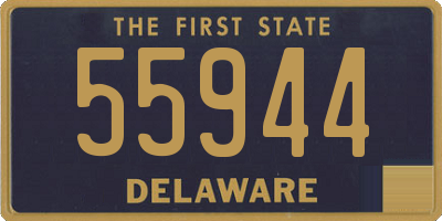 DE license plate 55944